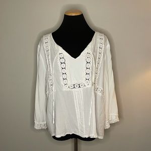 White Lace Solitaire Blouse